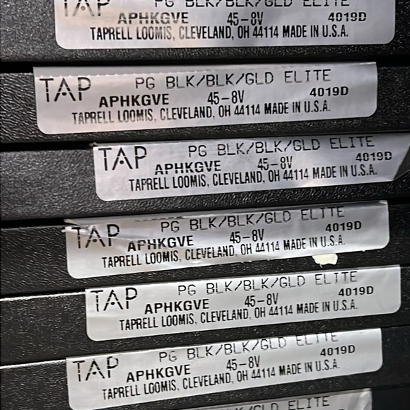 TAP LOOMIS BLACK & GOLD 8-VIEW LEATHER BOUND PHOTO HOLDER ELITE new in box - Picture 9 of 9